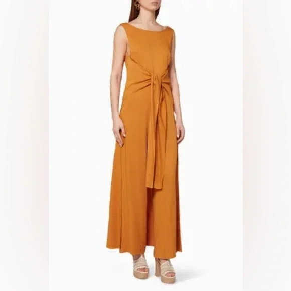 Pink Filosofy Orange/Yellow Paltrow Wide-Leg Jumpsuit size Small EUC - Picture 1 of 10